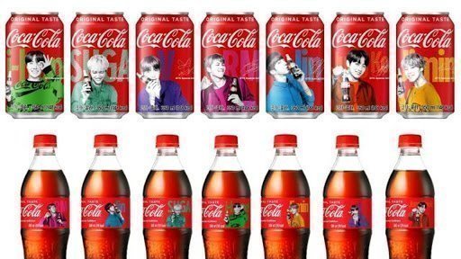 Colaboracion de BTS con coca-cola