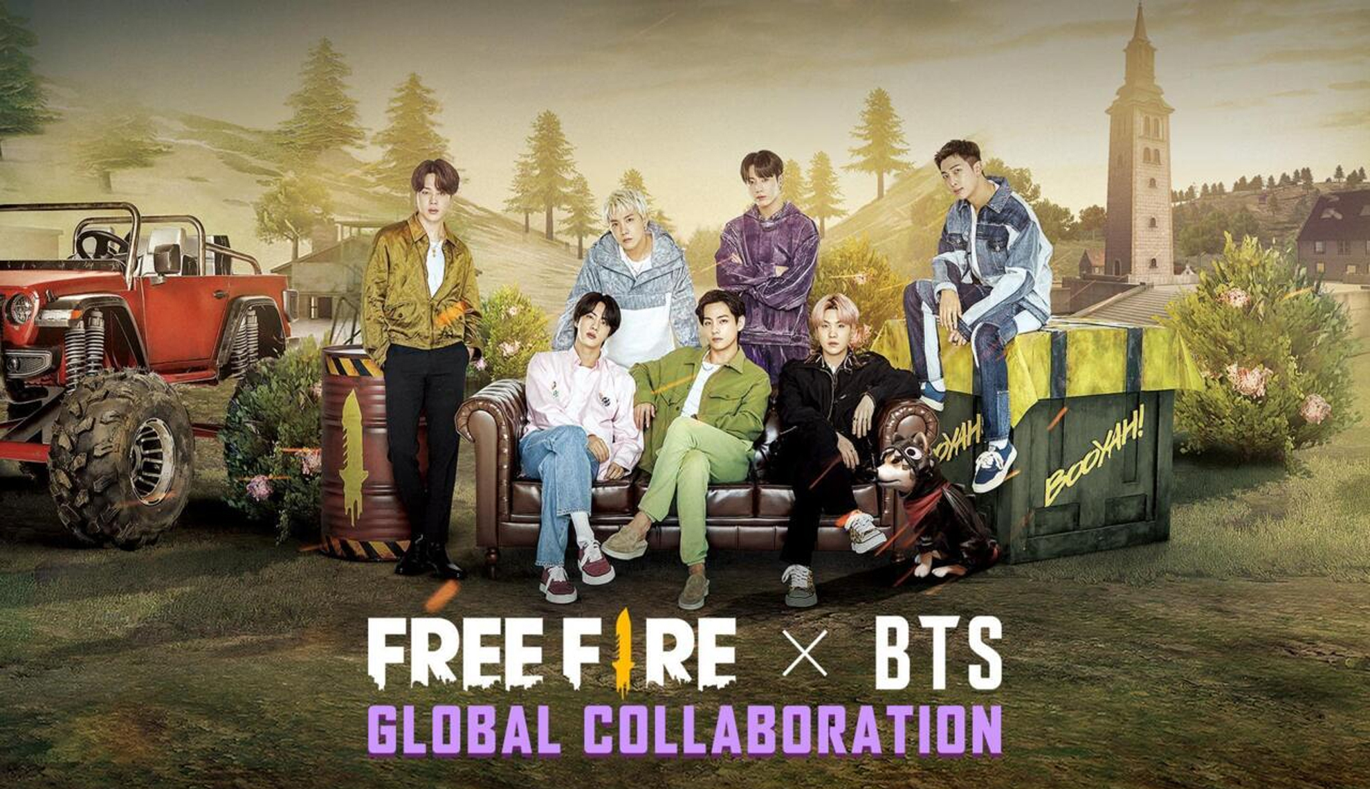 Colaboracion de BTS con Free Fire