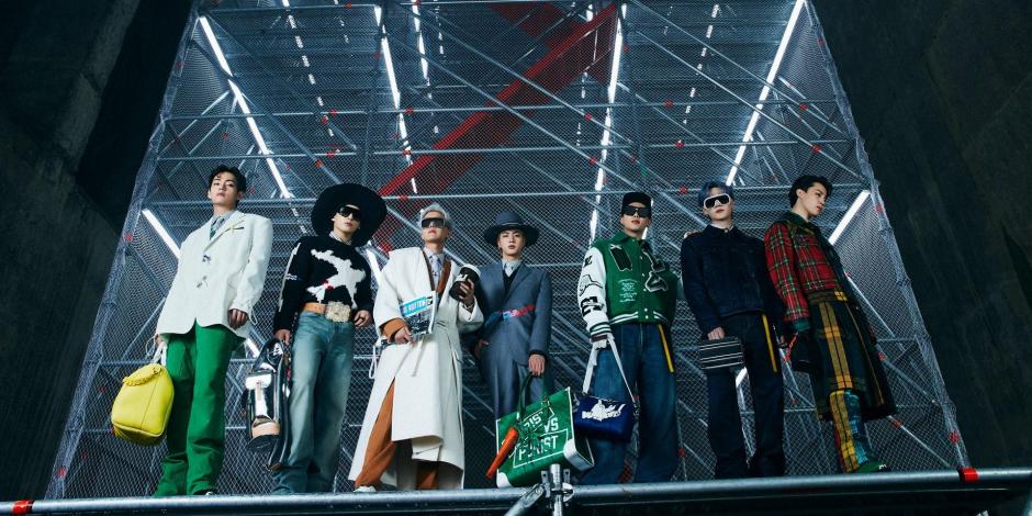 Foto de BTS usando ropa de Louis Vuitton